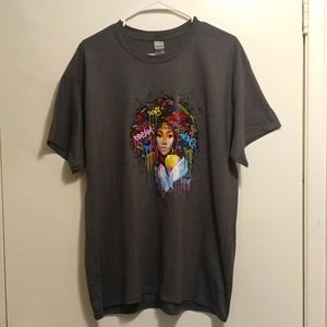 Gildan Large Gray graphic T-shirt
